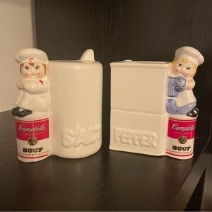 LAST CHANCE Campbell’s Soup Salt Pepper Shaker Set ‘96 Vintage Retro Collectible